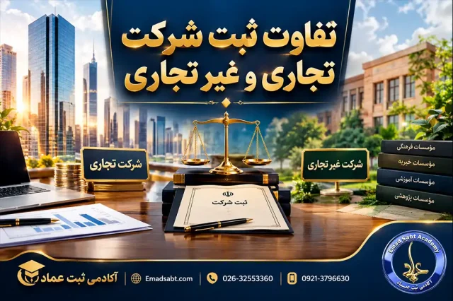تفاوت ثبت شرکت تجاری و غیر تجاری