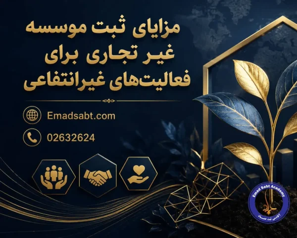 مزایای ثبت موسسه غیر تجاری برای فعالیت های غیر انتفاعی