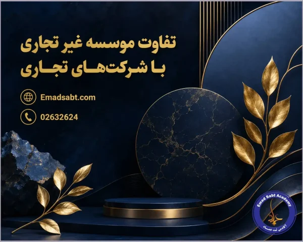 تفاوت موسسه غیر تجاری با شرکت های تجاری