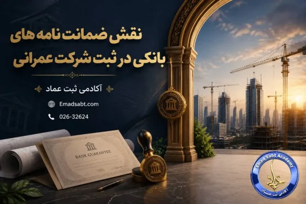 نقش ضمانت نامه های بانکی در راهنمای ثبت شرکت عمرانی