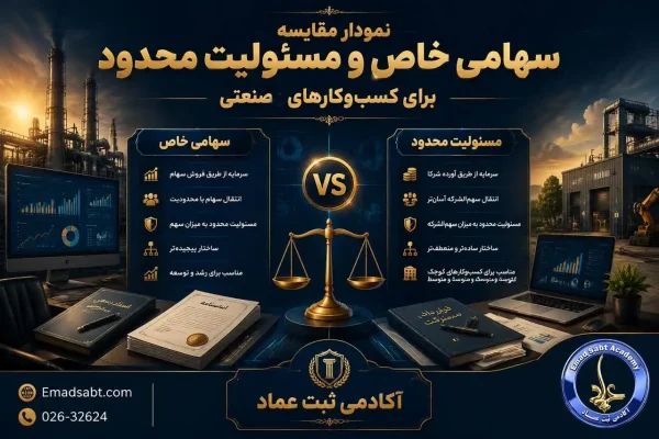 انتخاب نوع شرکت در راهنمای ثبت شرکت صنعتی ؛ سهامی خاص بهتر است یا مسئولیت محدود؟